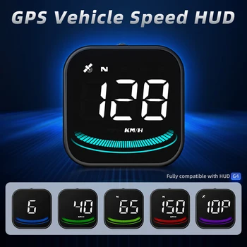 G4 Auto HUD GPS Head Up Display Automobilių Projektorius Spidometras Su Kompaso Apsaugos Signalizacijos Automobilių Elektronikos Priedai Naujų Elementų